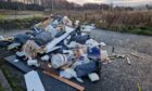 The latest fly-tipping on Dalton Road in Glenrothes. Image: Adam Wilson
