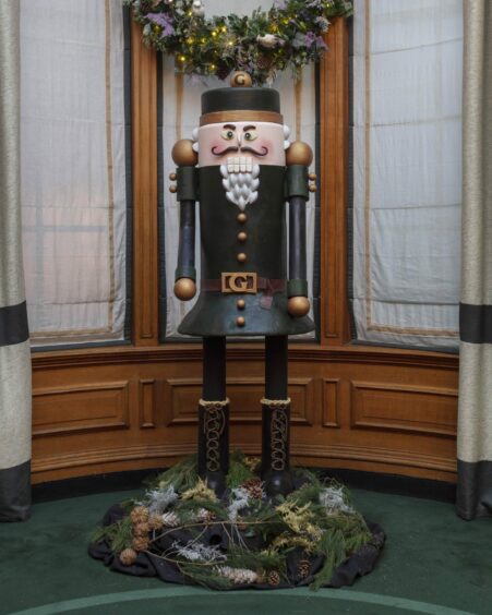 The 5ft 7in Nutcracker made of chocolate. 