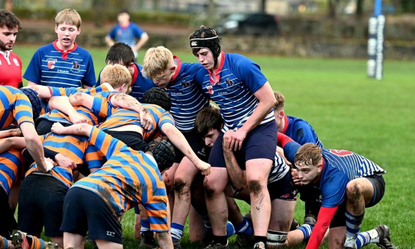Cupar's Howe of Fife Rugby Club and Bell Baxter High School U16s set