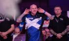 Alan Soutar is enjoying his Ally Pally experience. Image: Taylor Lanning/ PDC