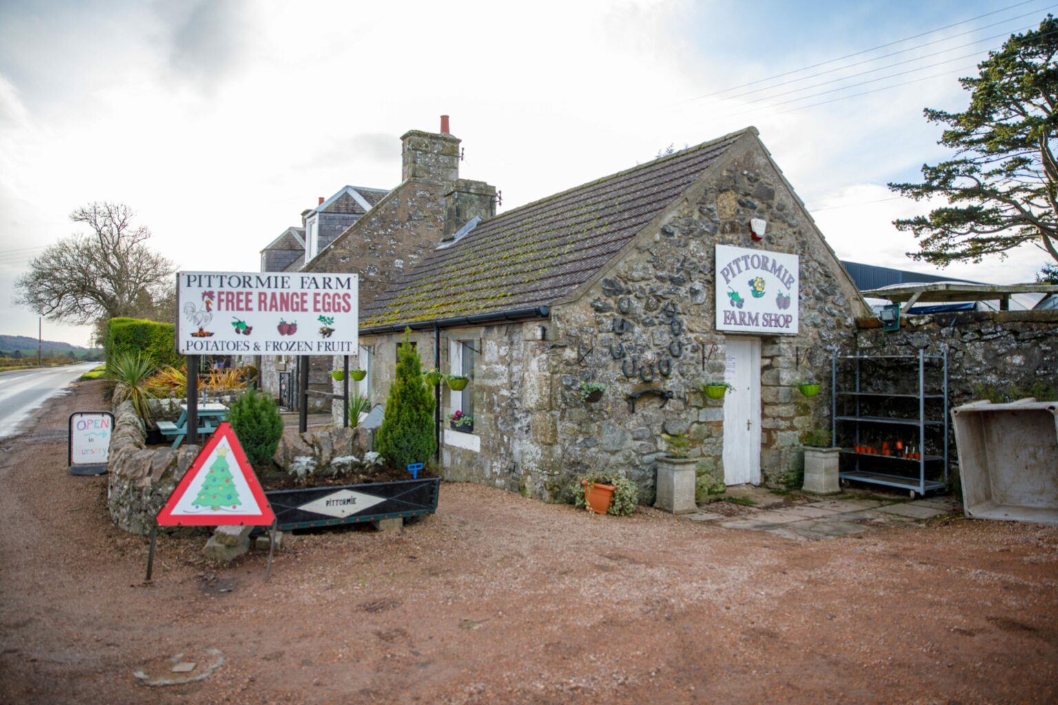 Breakin at Pittormie Fruit Farm near Cupar, Fife