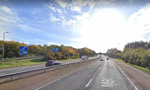 The M90 near Dunfermline. Image: Google Maps