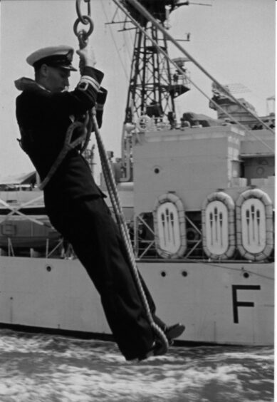 Dr Yule in the navy in his national service days