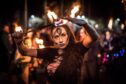 Miriam Wolanski performed at Samhain, the Pagan celebration of Halloween, this year. Image: James Armandy/Vass Media.