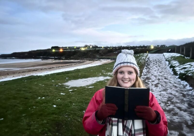 Joanna at East Sands, St Andrews