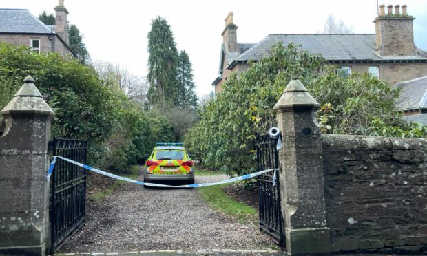 Hillside Road in Forfar after man's dearh