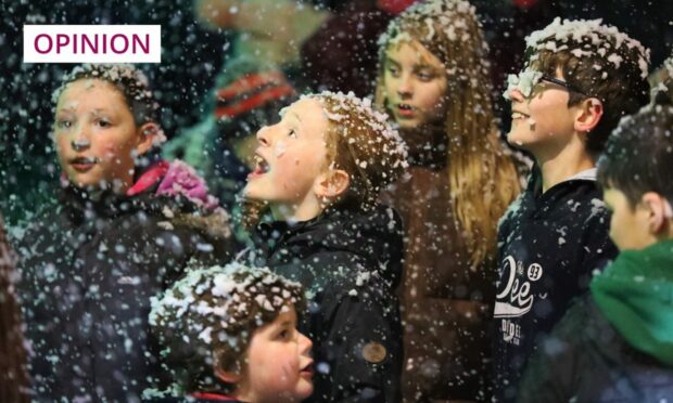 Snow brings out the childlike wonder in all of us - for the first few hours at least. Image: Gareth Jennings/DC Thomson.