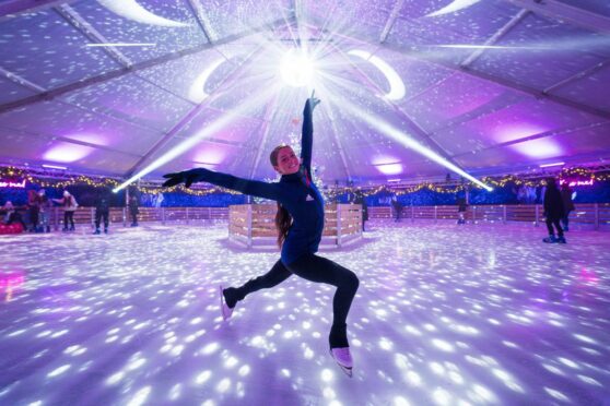 Dundee Olympian skater Natasha McKay shows ice-cold skills on rink. Image: Supplied.