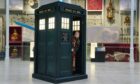 Oskar Madine (11) encounters a TARDIS at the National Museum of Scotland. Image: Stewart Attwood