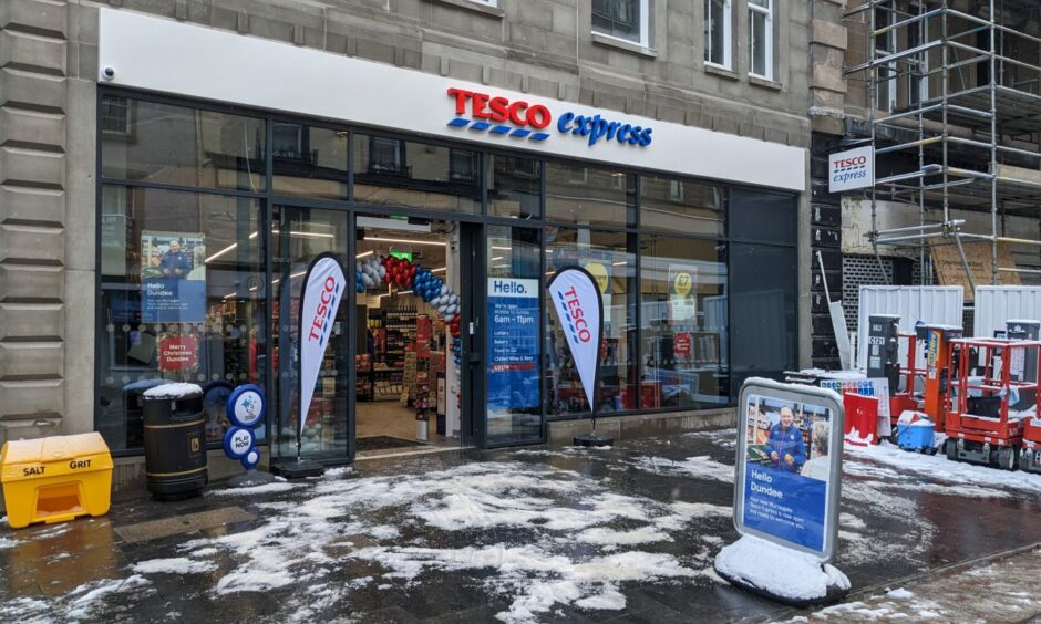 General view of Tesco Express on Murraygate in Dundee