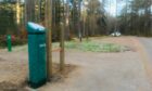 Parking machines have arrived at Faskally Woods, near Pitlochry. Image: Carol Robertson.
