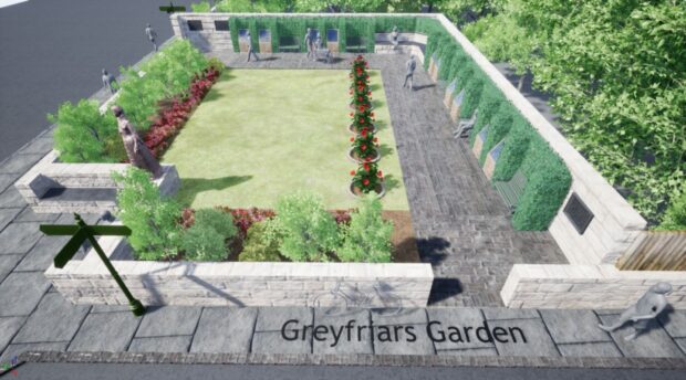 The St Andrews coffee chacks would have affected a proposal for a poetry garden.