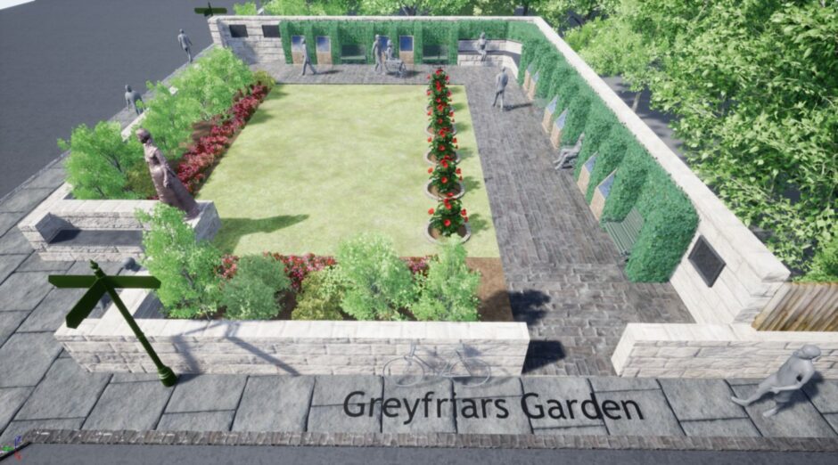 The St Andrews poetry garden plan
