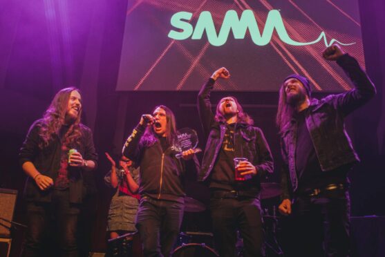 Dundee metal band Catalysis won the Best Metal category at SAMA 2022. Image: Alice Hadden.