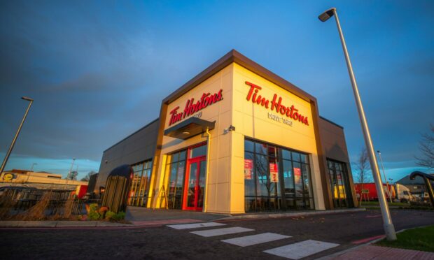Dundee's new Tim Hortons just off the Kingsway. Image: Steve MacDougall/DC Thomson