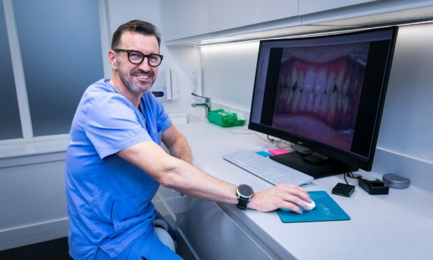Rhu McKelvey at Beam Orthodontics in Dundee. Image: Steve Brown/DC Thomson.