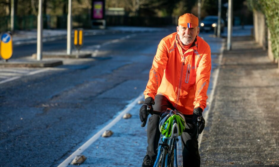Alasdair Chisholm, who backs plans to make Dundee more cycling friendly.