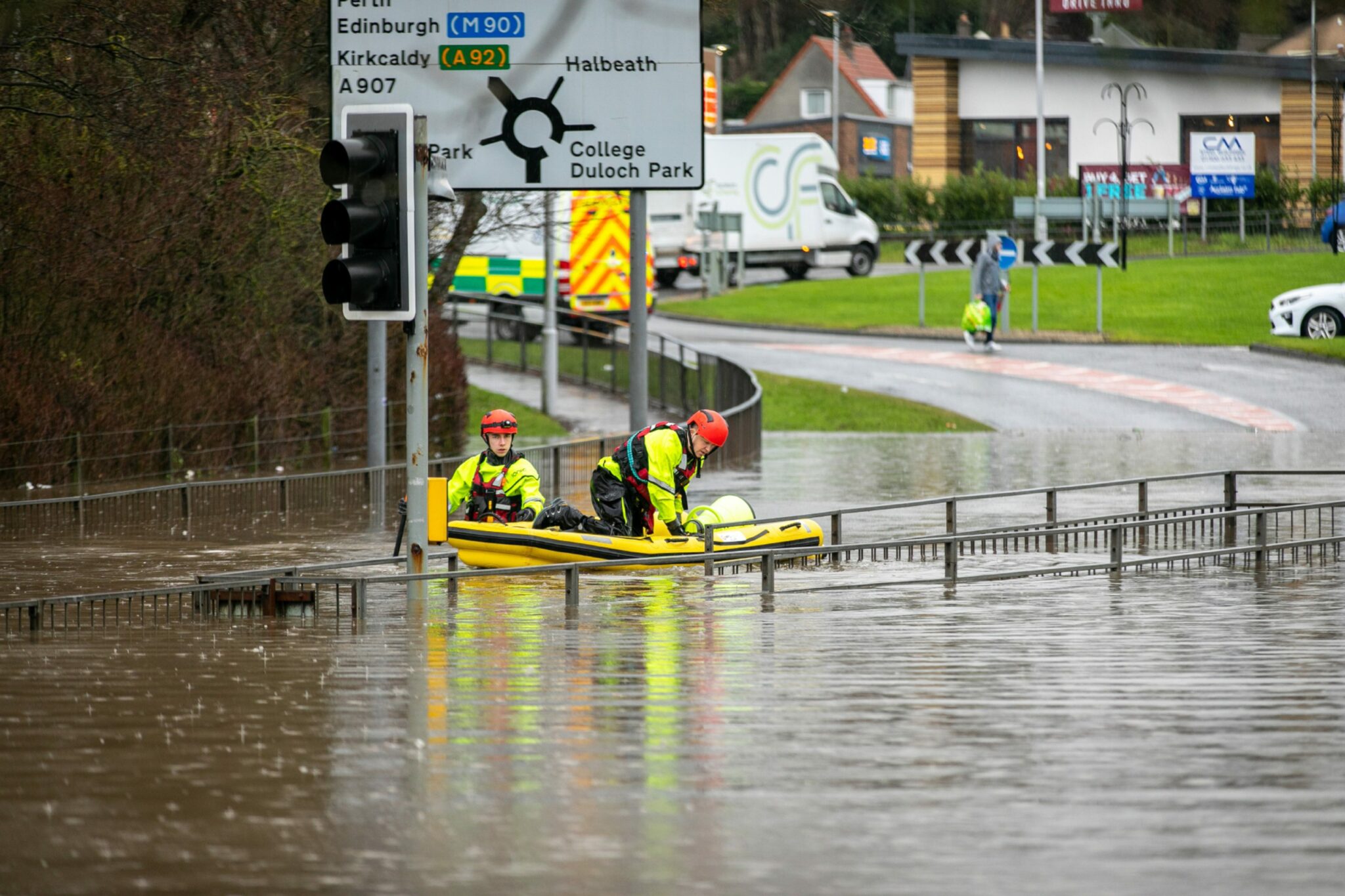 Pictures of Dundee and Fife floods as downpours cause disruption
