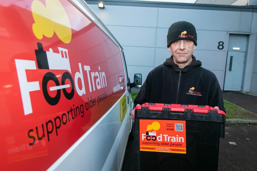 Gary delivers shopping to people across Dundee for Food Train