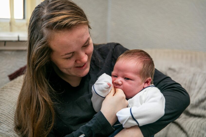Rebecca and Kayden. Image: Steve Brown/DC Thomson.