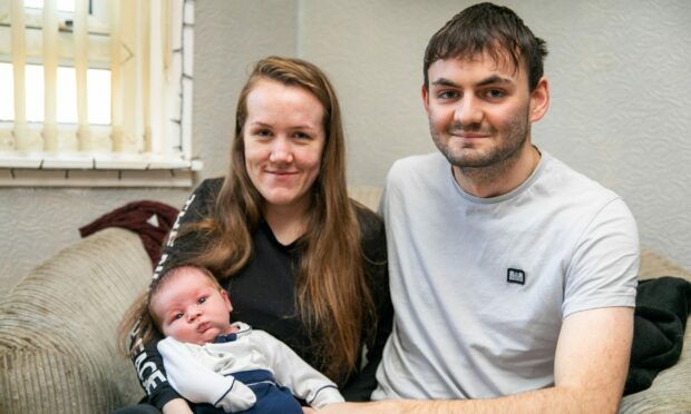 Baby Kayden was born on November 27. Image: DC Thomson/Steve Brown.