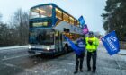 school buses operate despite strike