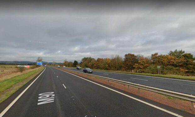 The M90 near Kinross. Image: Google Maps.