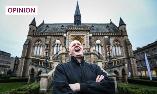 Gary Robertson outside the McManus Galleries and Museum in Dundee.