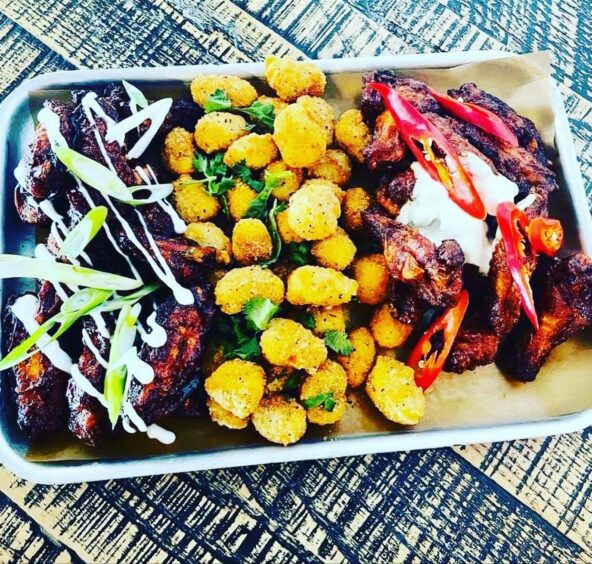 A selection of the food on offer at The Braes in Dundee