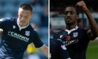 Dundee defender Jordan Marshall and striker Zach Robinson have been out injured. Images: SNS.