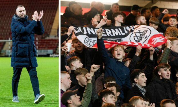 James McPake praised the backing from the Pars support. Images: SNS.