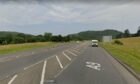 The A9 near Faskally is currently closed northbound due to a crash. Image: Google Maps