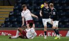 Colin Hamilton equalised for Arbroath. Image: SNS.