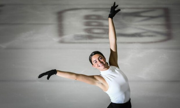 Champion ice skater Natasha McKay. Image: Mhairi Edwards/DC Thomson