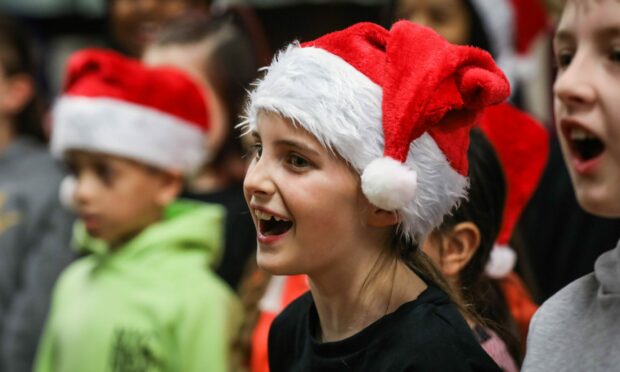 Dundee NYCOS getting into the festive spirit. Image: Mhairi Edwards/DC Thomson.