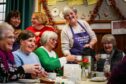 Forfar's Lowson Church lunch club is always busy but the kirk's heat hub initiative is struggling to attract locals. Image: Mhairi Edwards/DC Thomson