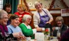 Forfar's Lowson Church lunch club is always busy but the kirk's heat hub initiative is struggling to attract locals. Image: Mhairi Edwards/DC Thomson