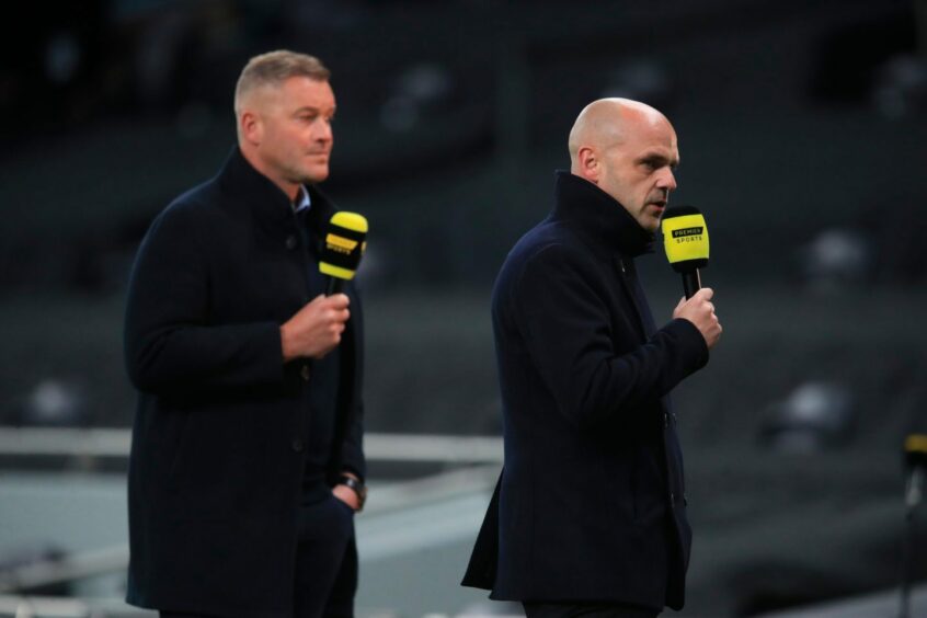 Former player turned pundit Danny Murphy (right).