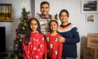 The Kumars - Praveen, Swarna, Tanvi Iona (11) and Tansi Isla (6) - will be sharing their Christmas joy and food with the people of Perth this year. Image: Supplied