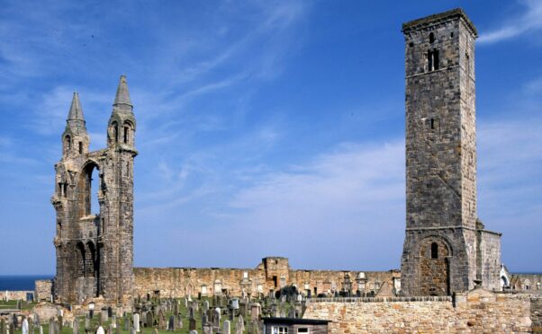 St Rule's Tower at St Andrews Cathedral. Image: Historic Environment Scotland