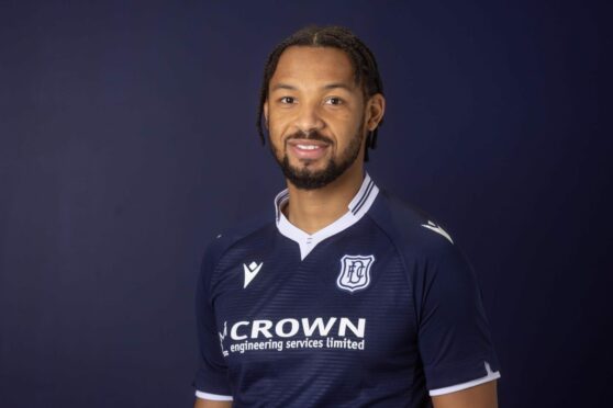 Kwame Thomas joined Dundee on loan until the end of the season. Image: David Young.