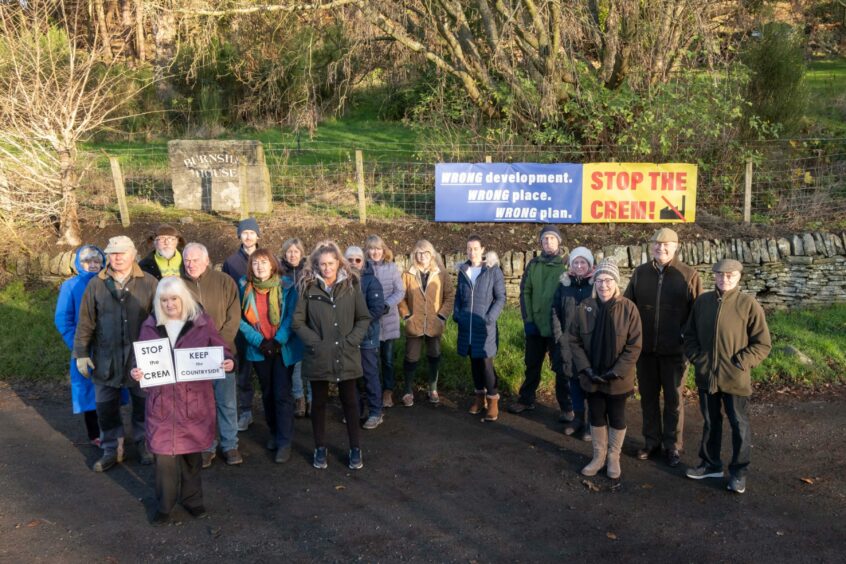 Duntrune crematorium objectors.