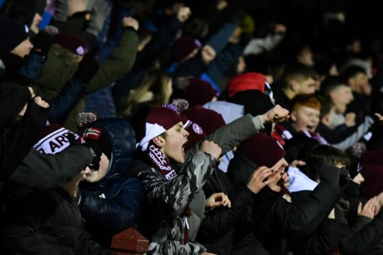 Arbroath and Dundee fans are expected to pack into Gayfield on Saturday. Image: SNS