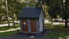 The public toilet at Taybridge Terrace next to Victoria Park, Aberfeldy. Image: Google.