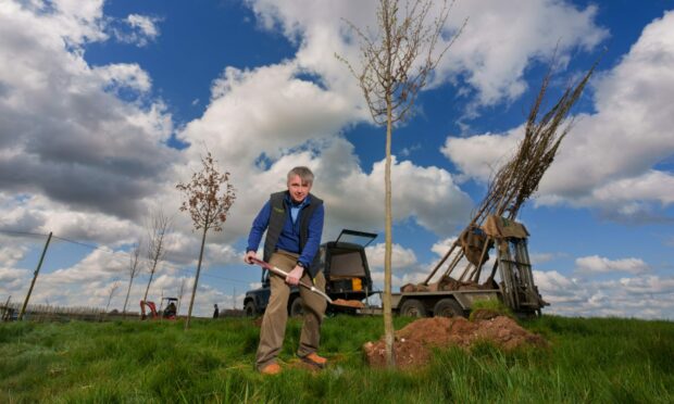 CHANGE OF HORIZON: Leckford Estate manager Andrew Ferguson at work in Hampshire, far from his Scots roots. Image: Waitrose