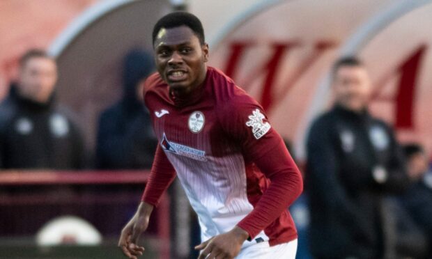 Kety Hearts' Alfredo Agyeman will join the Bairns when his contract expires. Image: SNS.