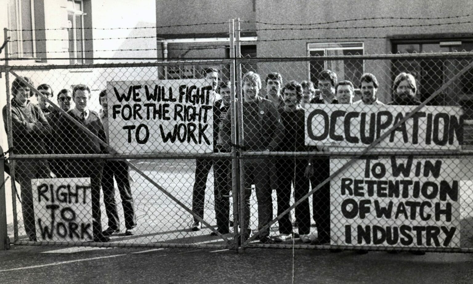 Timex Factory Striking Dundee Timex workers seized the factory in 1983