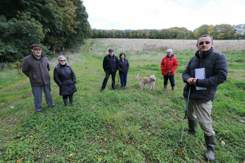 Duntrune crematorium site on border of Angus and Dundee.