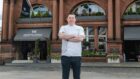 Dean Banks outside his restaurant Dean Banks at the Pompadour in Edinburgh.