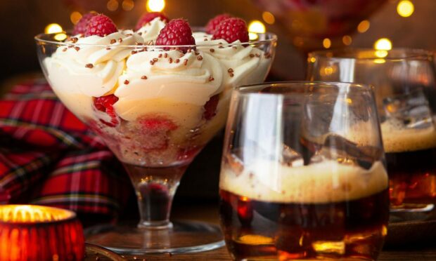 The tipsy laird trifle is the perfect dessert for Burns Night. Image: Drambuie